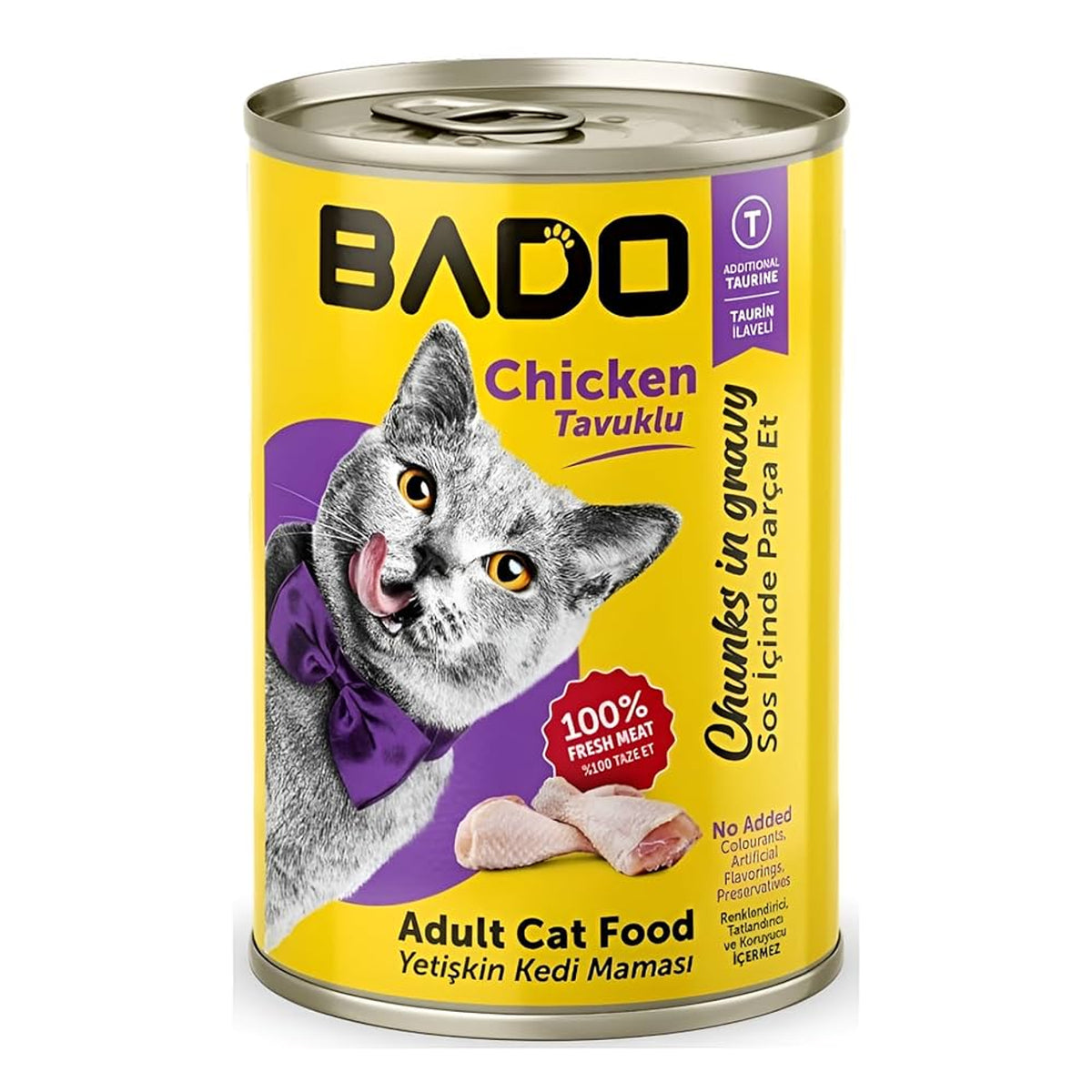 Bado Wet Adult Cat Food Chicken 400 Gr | 9061225