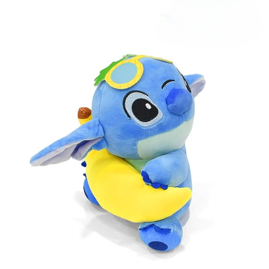 Stitch Plush Toy - 21 cm Blue Alien with Banana Stuffed Doll | CVD-49