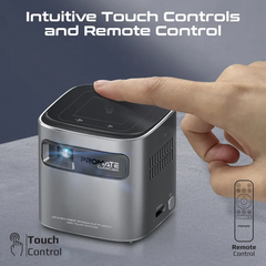 Promate Ultra-Mini 1080P Wireless DLP Projector with Touch Controls | CUBECAST