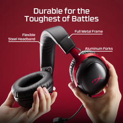 HyperX Cloud III S Wireless Gaming Headset  - Black/Red | A59Z0AA