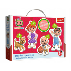 Trefl Cocomelon - My First Puzzles 6-Piece Toddler Puzzle Set | 36129