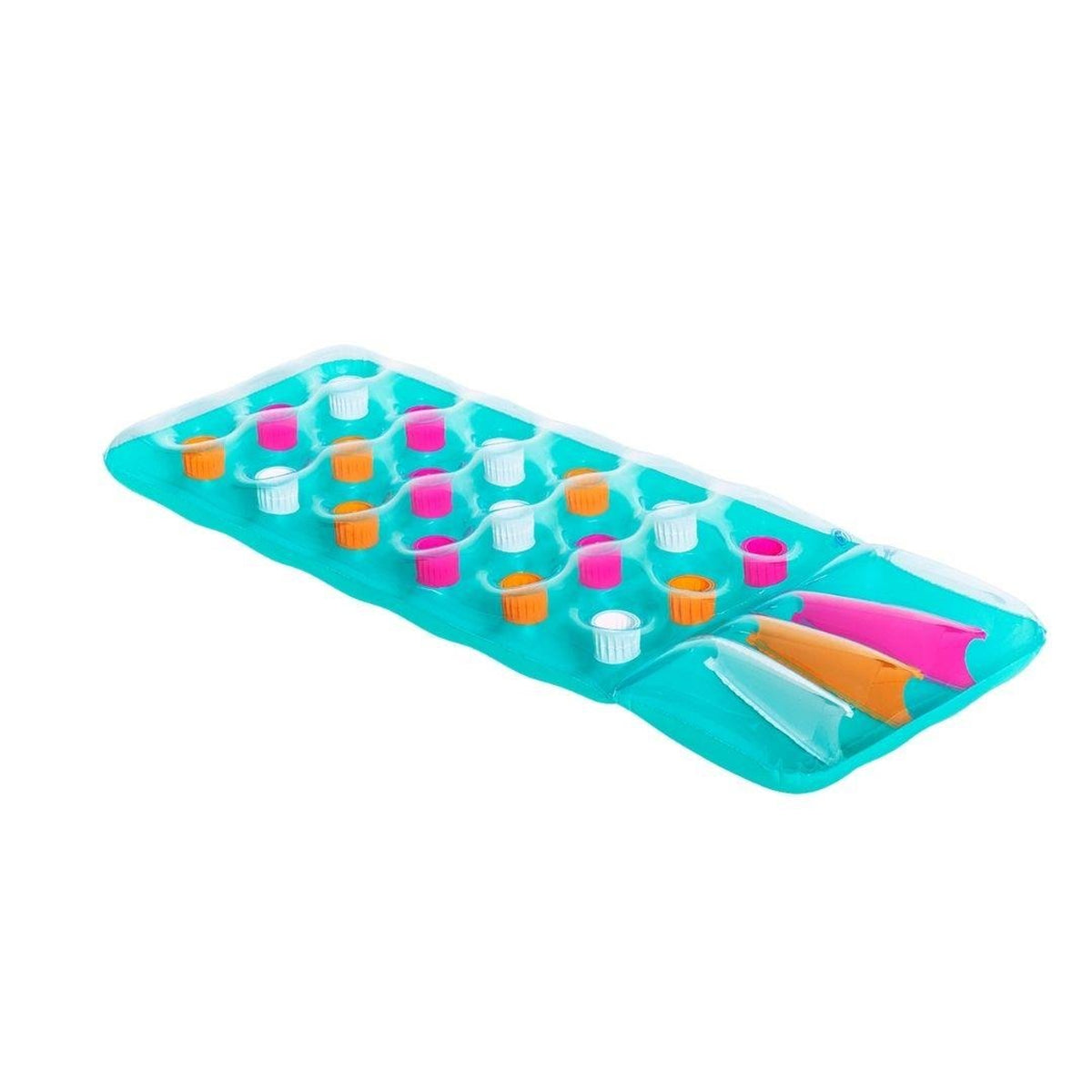 Bestway Inflatable Air Mattress Lounger - Blue with Cup Holders | P-43014