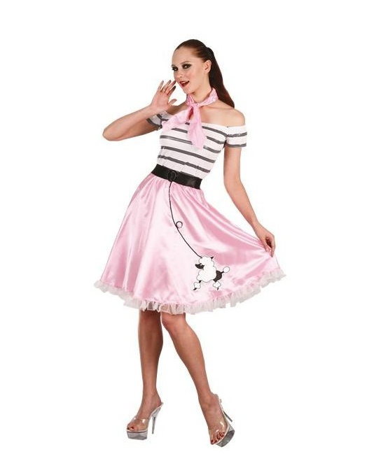 Nifty Fifties Costume (Top, Skirt, Belt & Scarf) | 83270