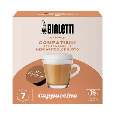 Bialetti Cappuccino Dolce Gusto Compatible Capsules - 16pcs | 96080444