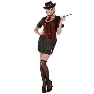 Gangster Girl Costume (Shirt, Skirt, Tie & Hat) | 83462
