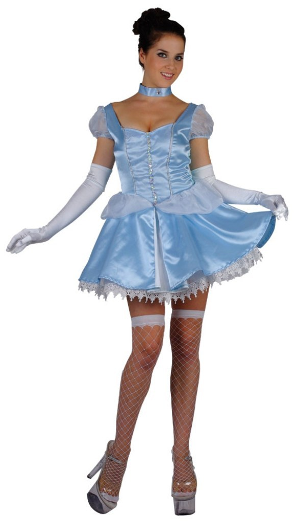 Blue Princess Costume (Dress, Choker & Gloves) | 99401