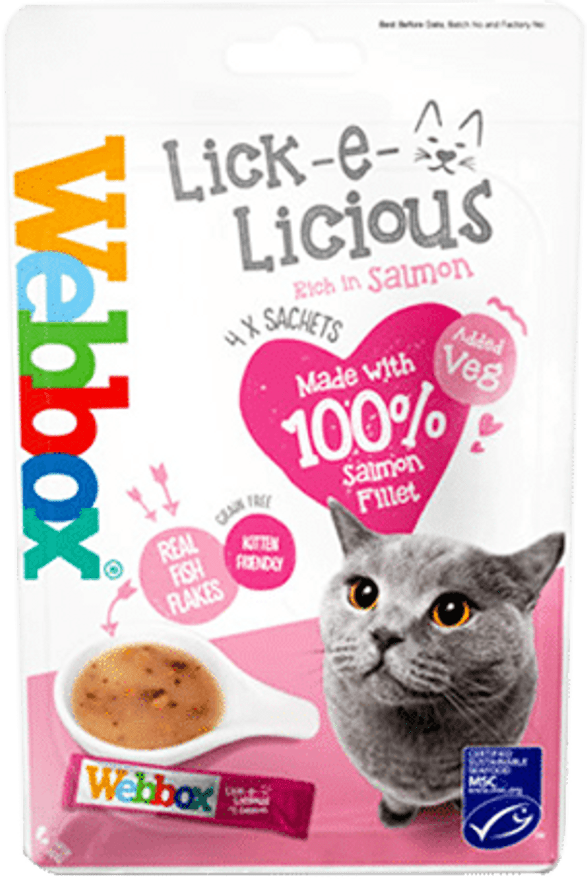 Lick e Licious - Salmon Fillet 4 × 20g | 864199