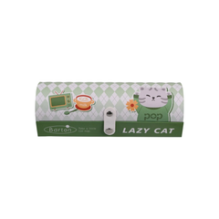 Lazy Cat Pencil Case - Green | LC-PC002