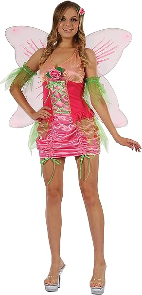 Pink Fairy Costume (Dress, Armbands & Wings) | 99583