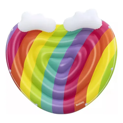 Bestway Rainbow Heart Inflatable Pool Float with Clouds | 43722