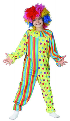 Colorful Clown Costume (Jumpsuit) - Medium Size (120–130 cm) | 98674