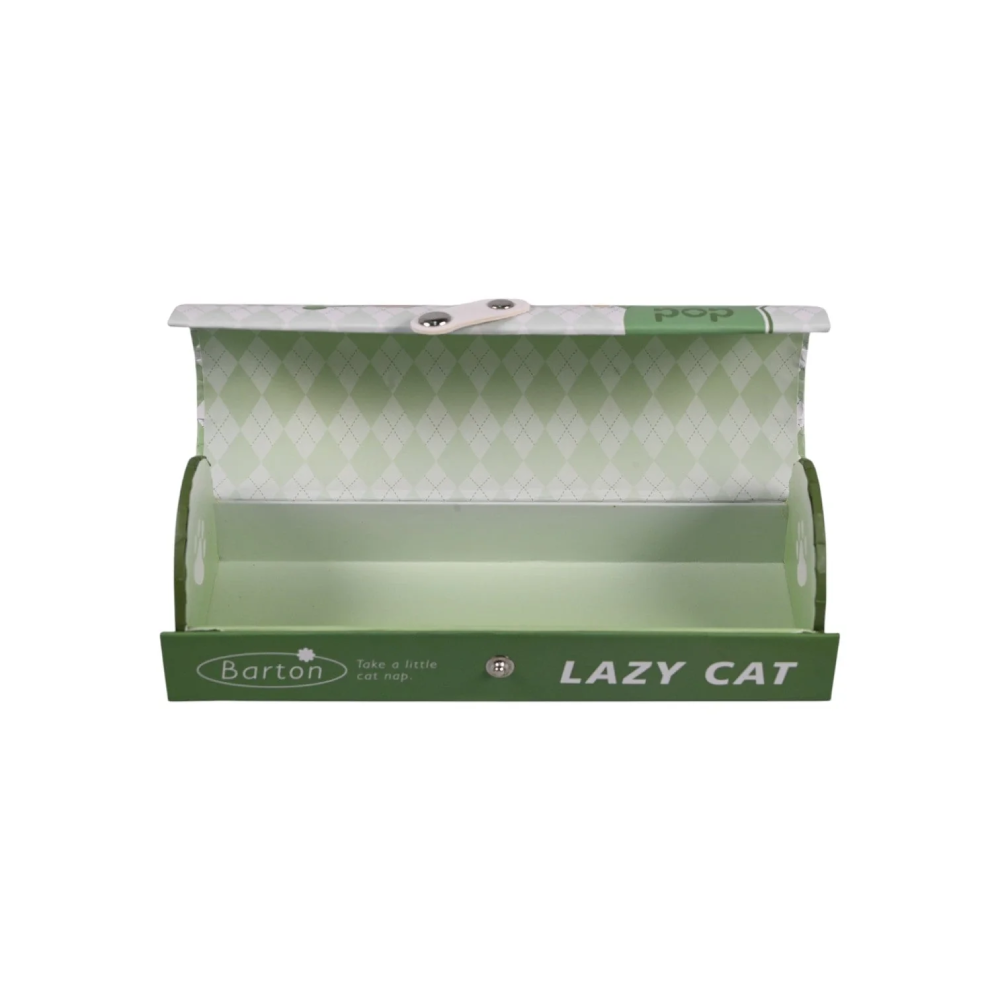 Lazy Cat Pencil Case - Green | LC-PC002