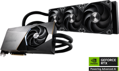 MSI GeForce RTX 5080 16G Suprim Liquid SOC Graphics Card, 16GB GDDR7 256-Bit Memory, 2745 MHz Boost Clock, 30 Gbps Memory Speed, 10752 CUDA Cores, PCI Express Gen 5 x16 | 912-V531-027