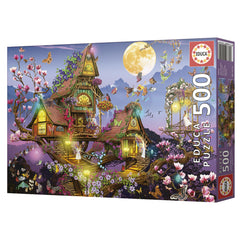 Educa 19554 - Enchanted Fairy Treehouse 500-Piece Jigsaw Puzzle | 19554