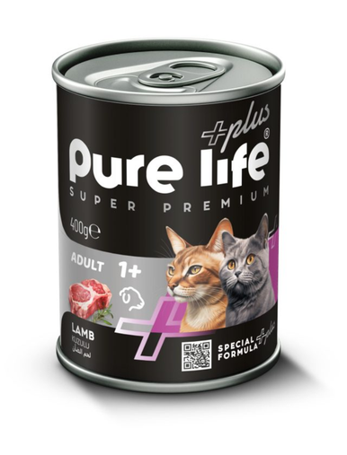 Pure Life Cat Wet Food Super Premium Lamb - 400g | PLC-400-LB