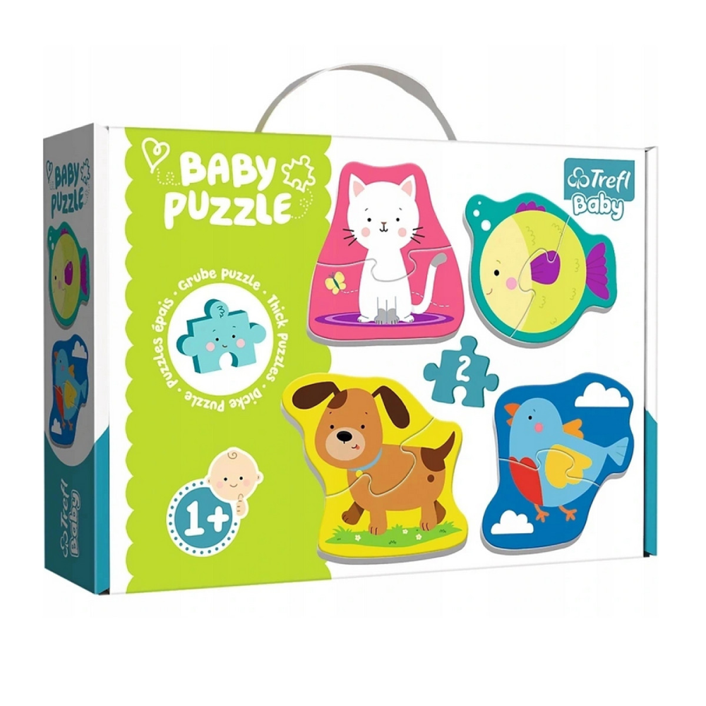 Trefl Baby Puzzle - 8-Piece Animal Shapes for Toddlers | 36074