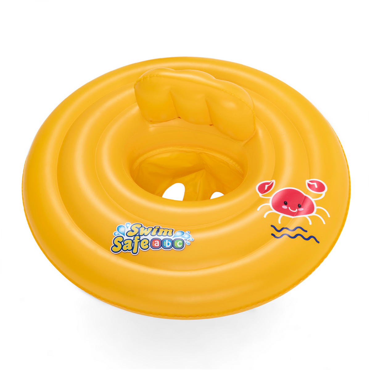 Bestway Swim Safe ABC Inflatable Baby Seat - Round Yellow Float | P-32096