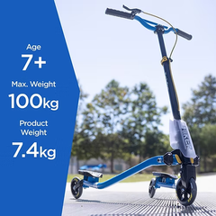 YVolution Y Fliker Pro 4L / 13L / 16L - حزمة من 2 سكوتر نحت - أزرق | YVLVYS15Y2