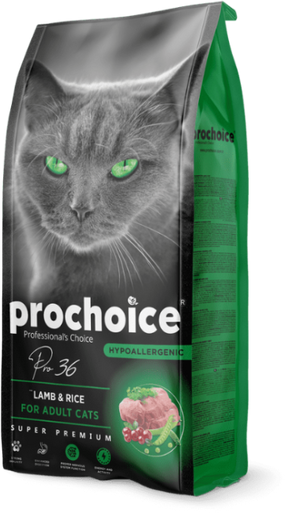 Prochoice Cat Pro 36 لحم ضأن + أرز 15 كجم | P4521