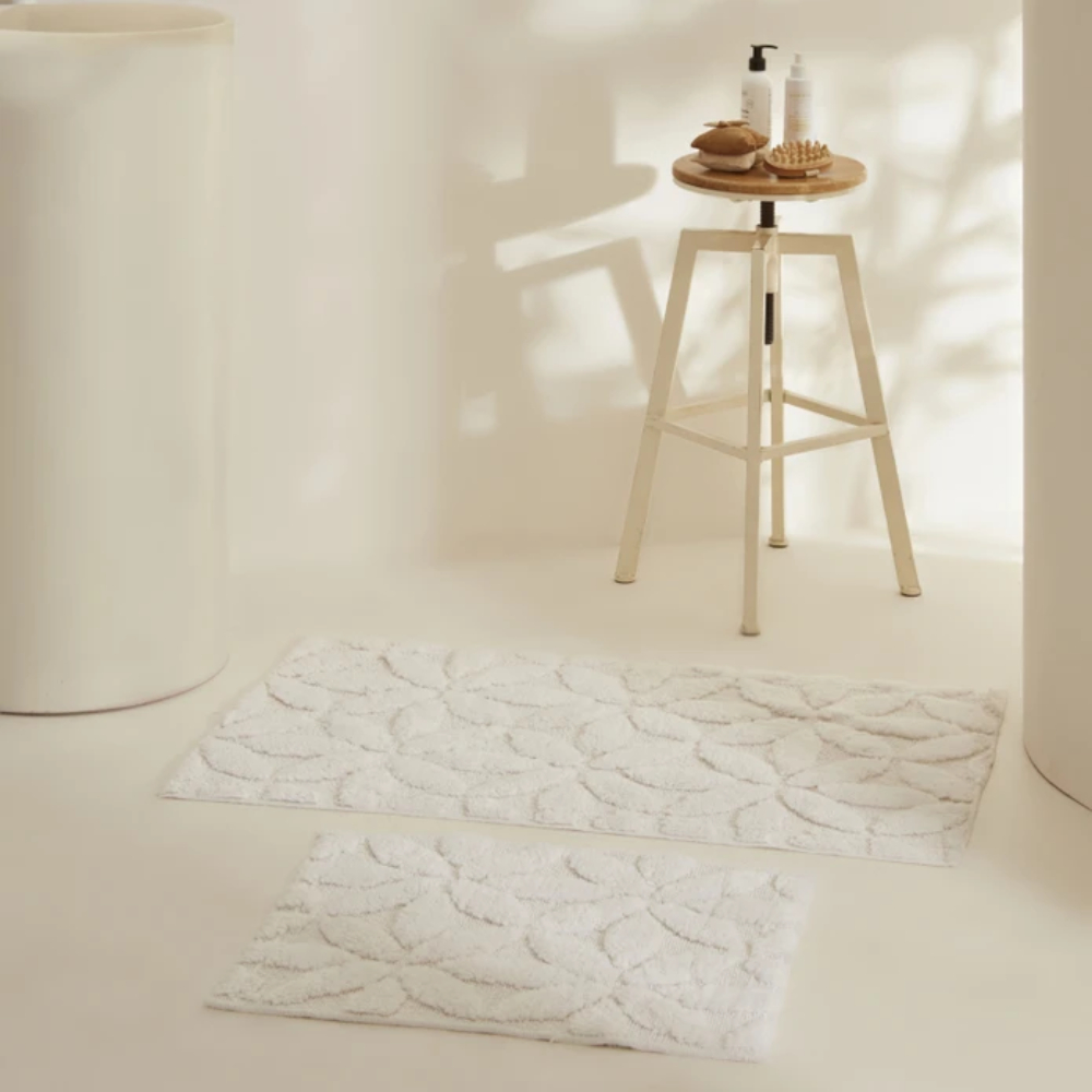 Karaca Home Berlin 2-Piece Bath Mat Ecru | 8680214393932