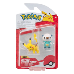 Pokemon Battle Figure Pack - Pikachu & Oshawott Official Detailed Figures 5 cm Each | PKW4068