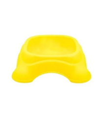 Kitten Feeding Bowl - Plastic Food & Water Dish for Cats - Yellow