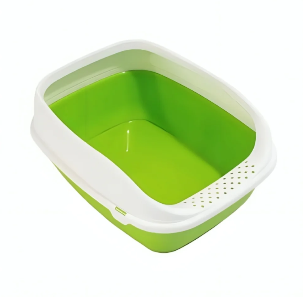 Cat Litter Box with Shovel - Green