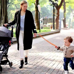 Baby Kids Safety Anti Lost Wrist Link Rope Walking Hand Belt (150cm, Orange) | BKWL-150OR