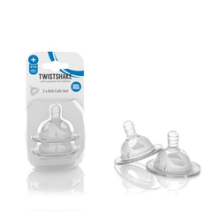 Twistshake Anticolic 2x Teats - PLUS Size (6+m) | TWI78022