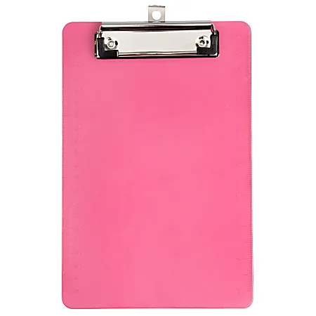 A5 Clipboard Portable Writing Board - Pink