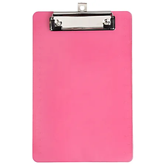 A5 Clipboard Portable Writing Board - Pink