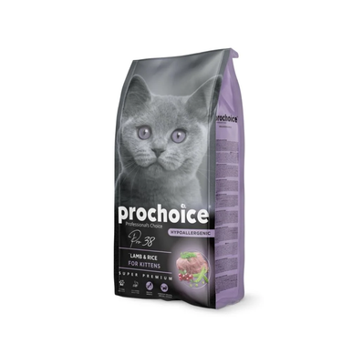 Prochoice Cat Pro 38 Kitten لحم ضأن + أرز 15 كجم | P4541