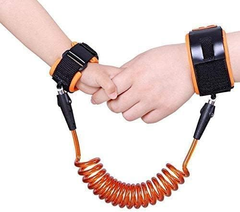 Baby Kids Safety Anti Lost Wrist Link Rope Walking Hand Belt (150cm, Orange) | BKWL-150OR