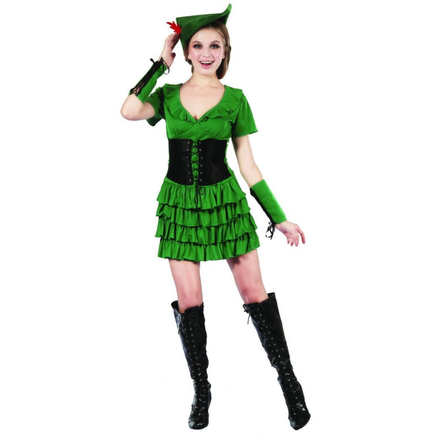 Woodland Costume (Dress with Belt, Hat & Sleeves) | 99534