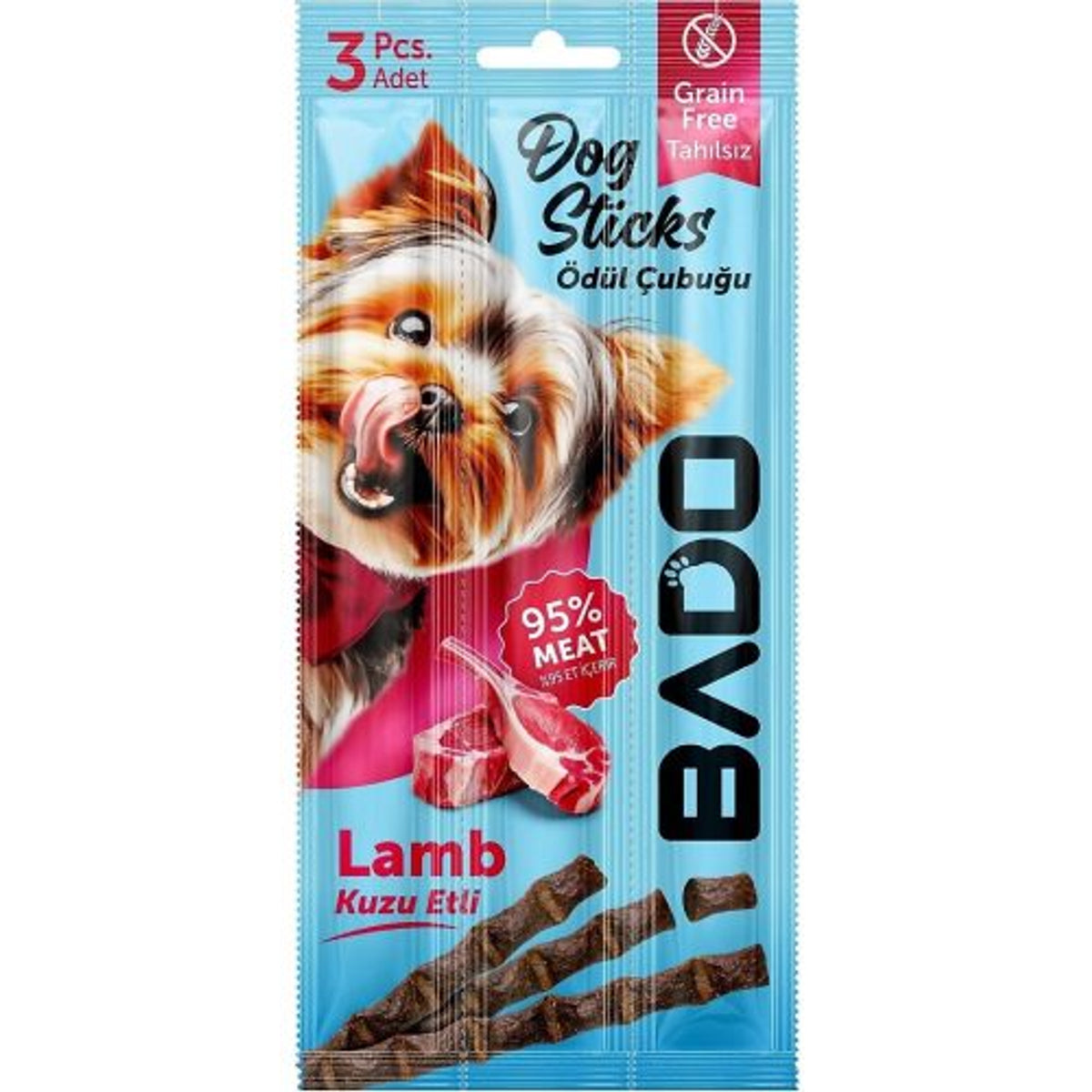 Bado Pet Treat Dog Stick Lamb 3×5 Gr | 60037