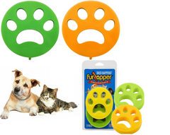 Furzapper Pet Hair Remover - Reusable Rubber Laundry Tool for Dog & Cat Hair (2 Pack)