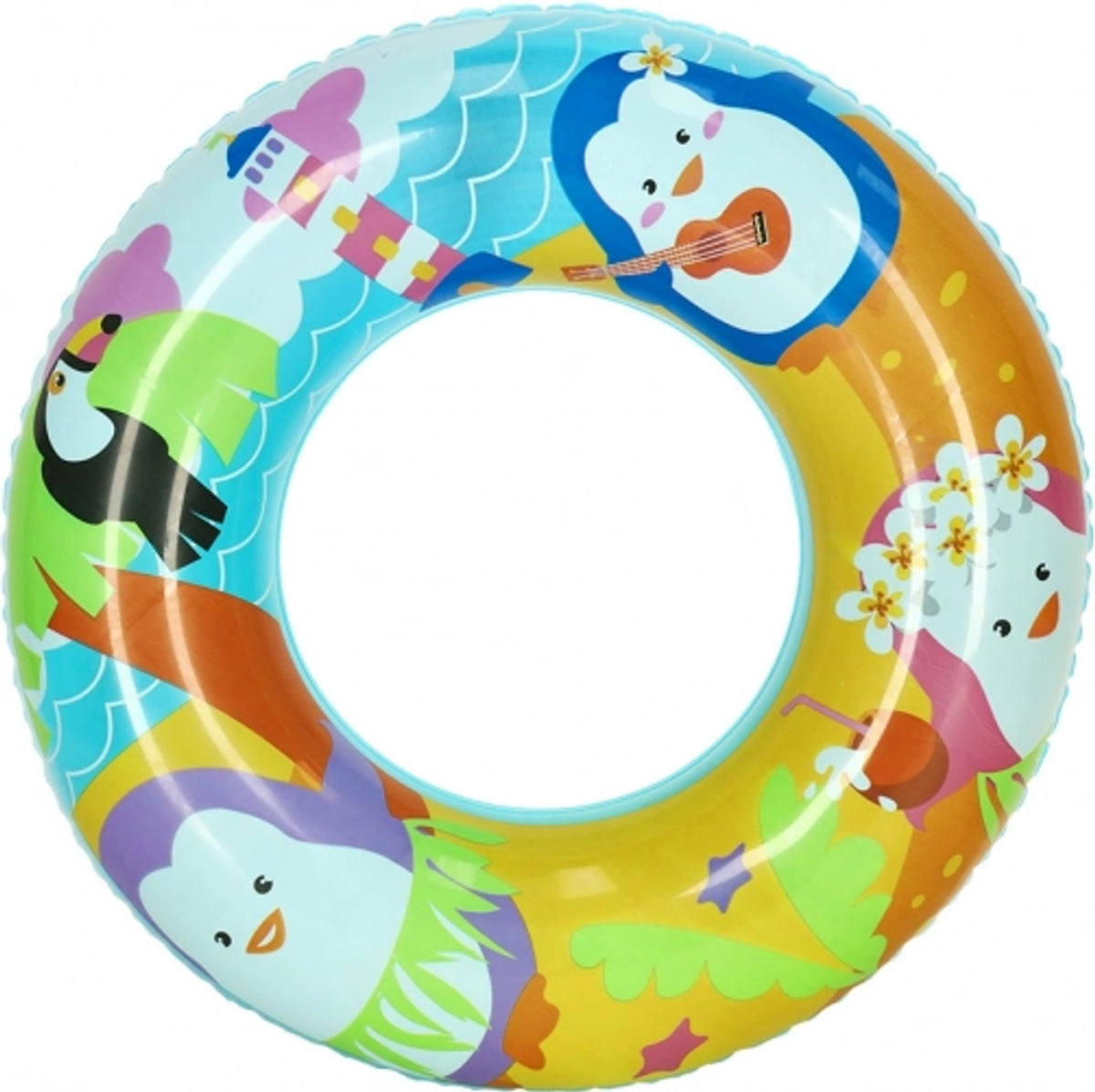 Bestway Inflatable Swim Ring - Penguin & Lighthouse Design | P-36113