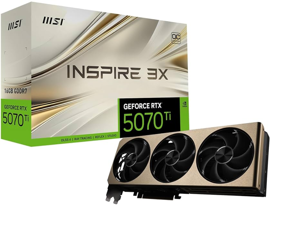 MSI INSPIRE GeForce RTX 5070 Ti 3x OC