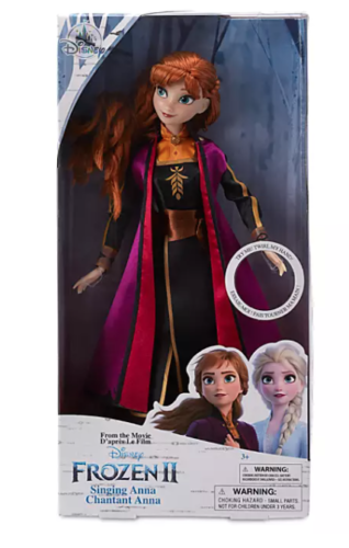 Disney Frozen II Singing Anna Doll – Black Outfit | XD68