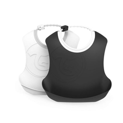 Twistshake 2x Bibs - White and Black | TWI78223
