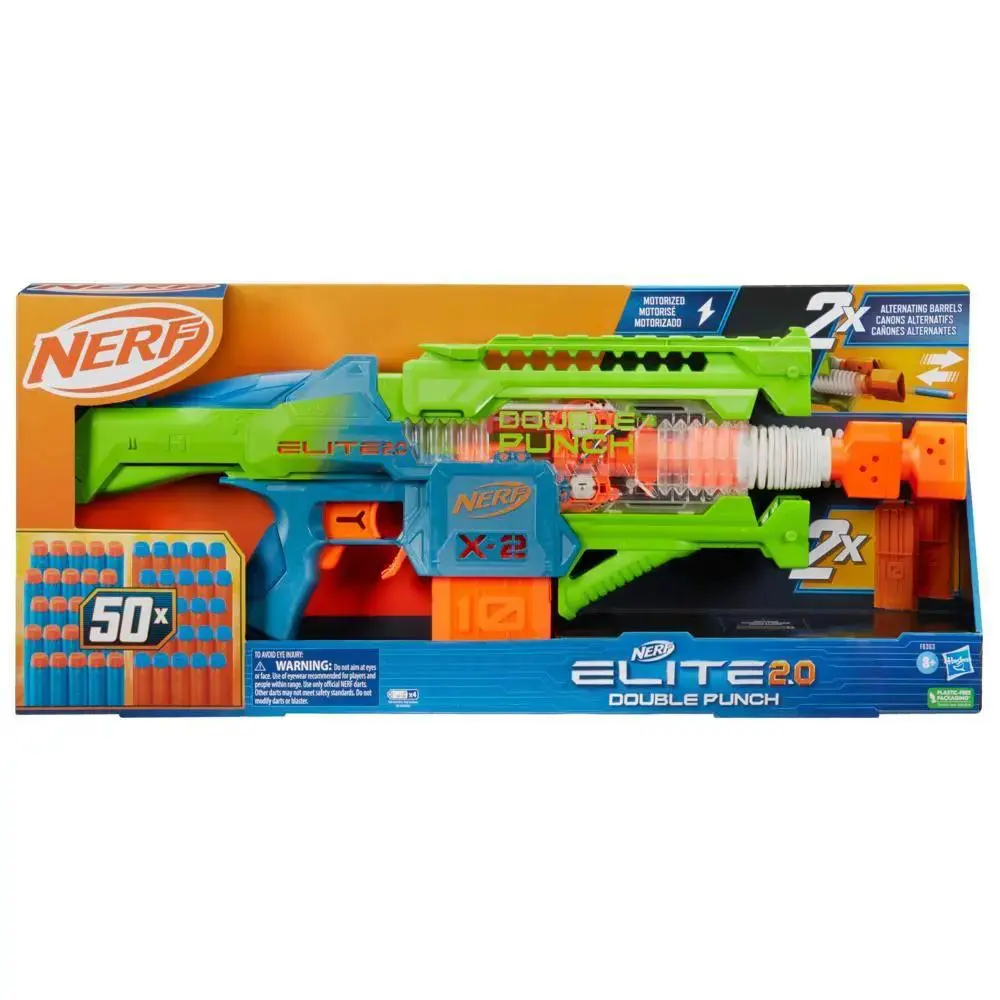 Nerf Elite 2.0 Double Punch Dart Blaster | HBNRF6363