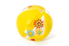 Bestway Inflatable Beach Ball - Yellow Floral Design | P-31036