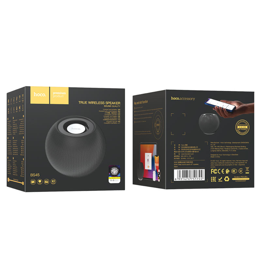Hoco homepod speaker Black | Bs45