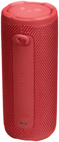 مكبر صوت بلوتوث JBL Grip محمول - أحمر - تصميم مقاوم للماء والسقوط - 14 ساعة تشغيل | JBL-GRIP-RED
