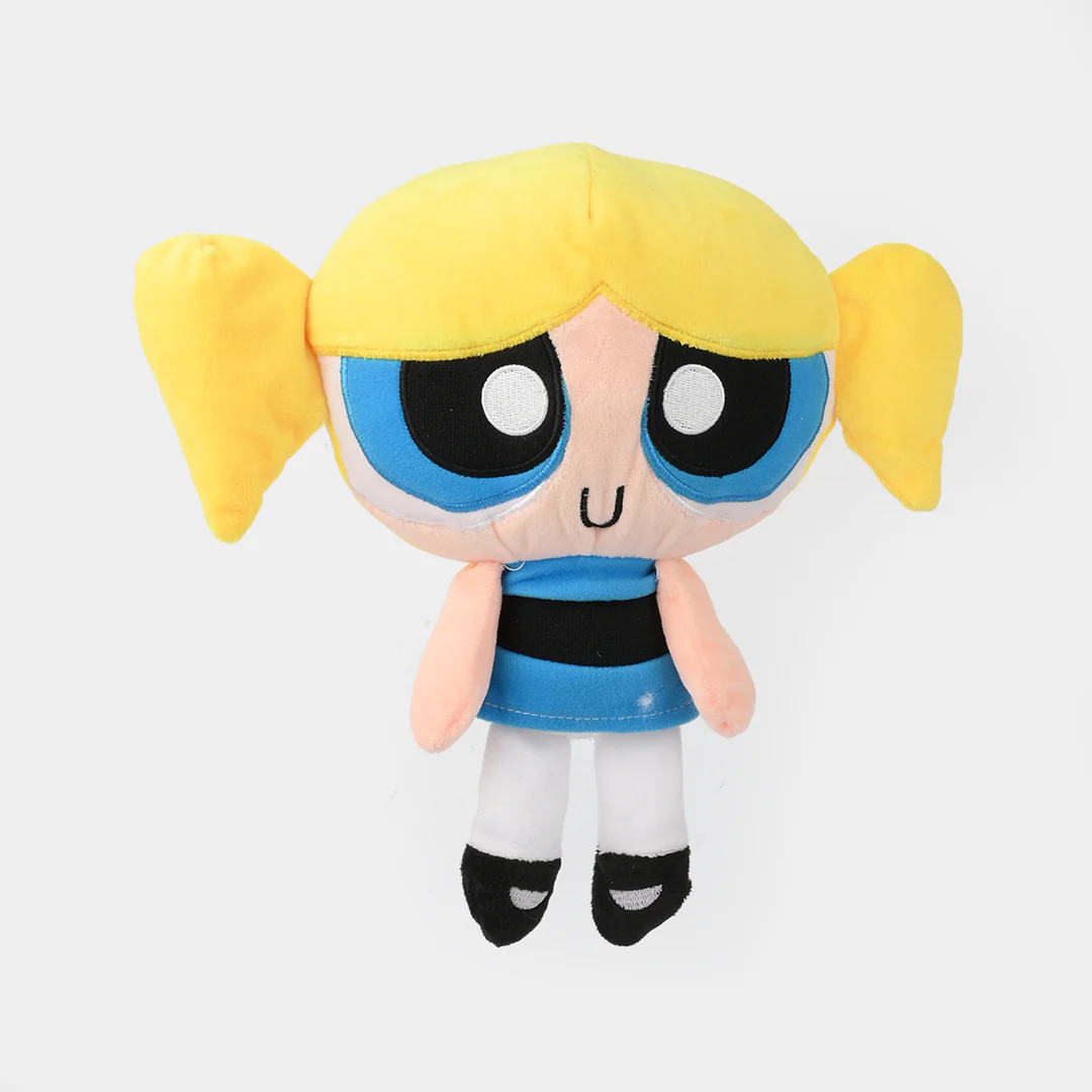 Powerpuff Girls - Bubbles Plush Toy 20 cm - Soft Stuffed Figure with Blue Dress & Yellow Hair | 322