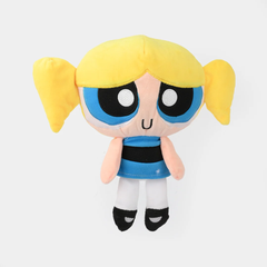 Powerpuff Girls - Bubbles Plush Toy 20 cm - Soft Stuffed Figure with Blue Dress & Yellow Hair | 322