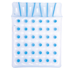 Bestway Inflatable Floating Mattress - White & Blue | P-43055