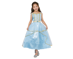 Blue Princess Costume (Dress, Belt) - Medium Size | 091935