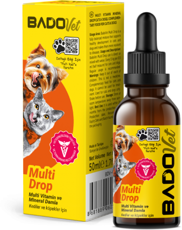 قطرات مكمل غذائي للقطط والكلاب Bado Multi 50 مل | 9060563