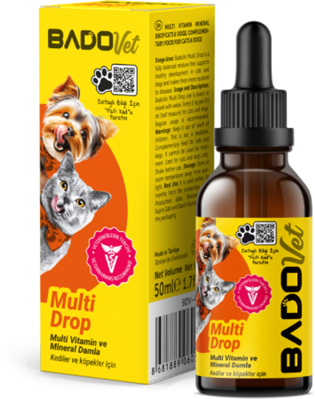Bado Cat and Dog Supplement Drop Multi 50 Ml | 9060563